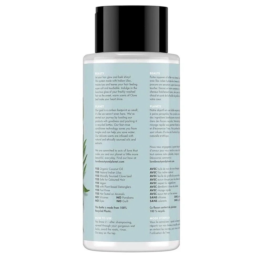 Love‎ Beauty and Planet Conditioner Positively Shiny Lilac Clove 6.75 fl oz